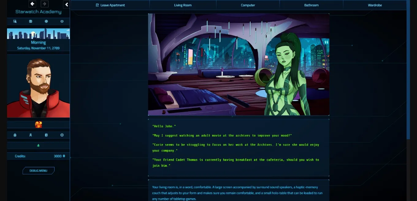 HTML Starwatch Academy [v0.3.11] [Jaded Dreams] | Free Adult Games