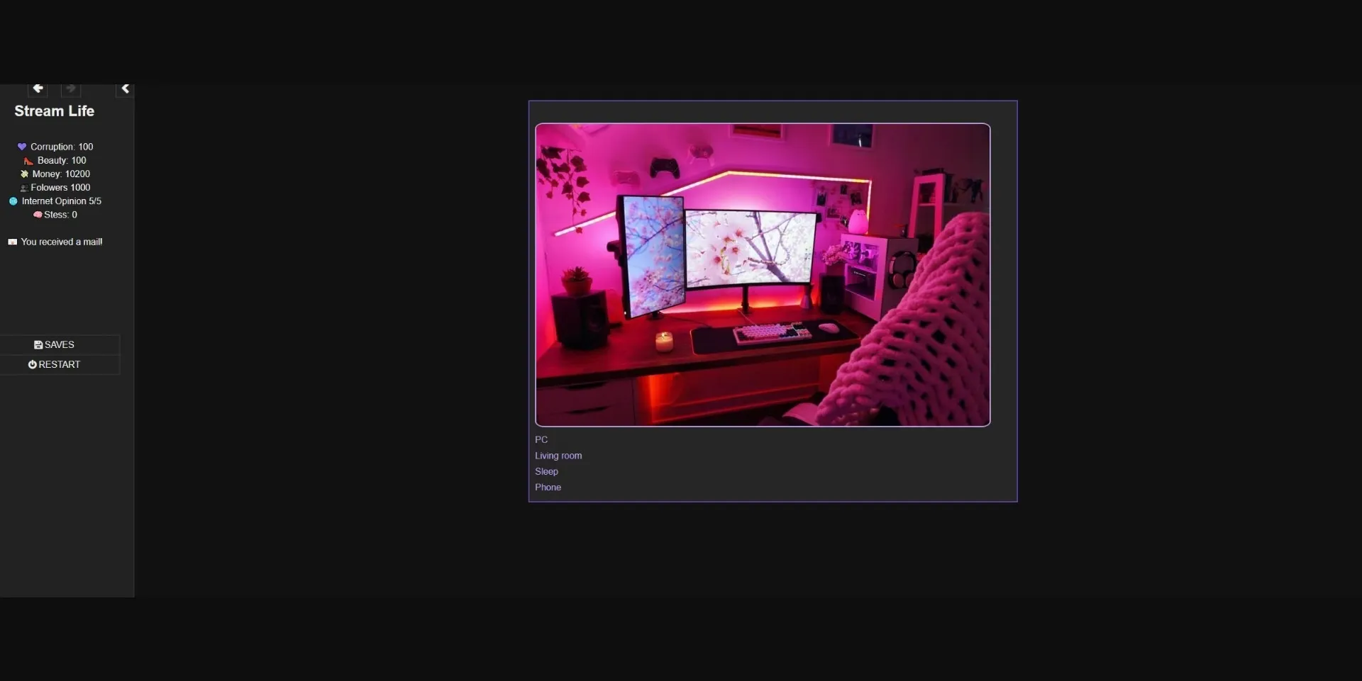 HTML Stream Life [v0.2.5 Remake] [Streamer Life] | Free Adult Games