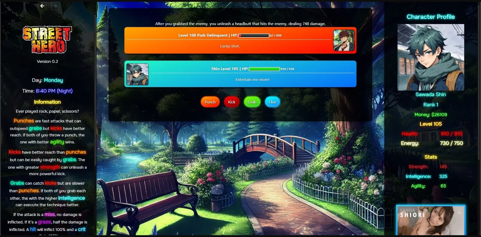 HTML Street Hero [v0.4a] [Safriscoffi] | Free Adult Games