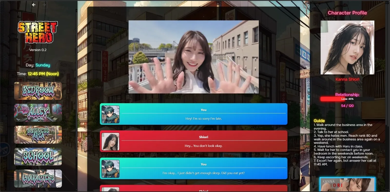 HTML Street Hero [v0.4a] [Safriscoffi] | Free Adult Games