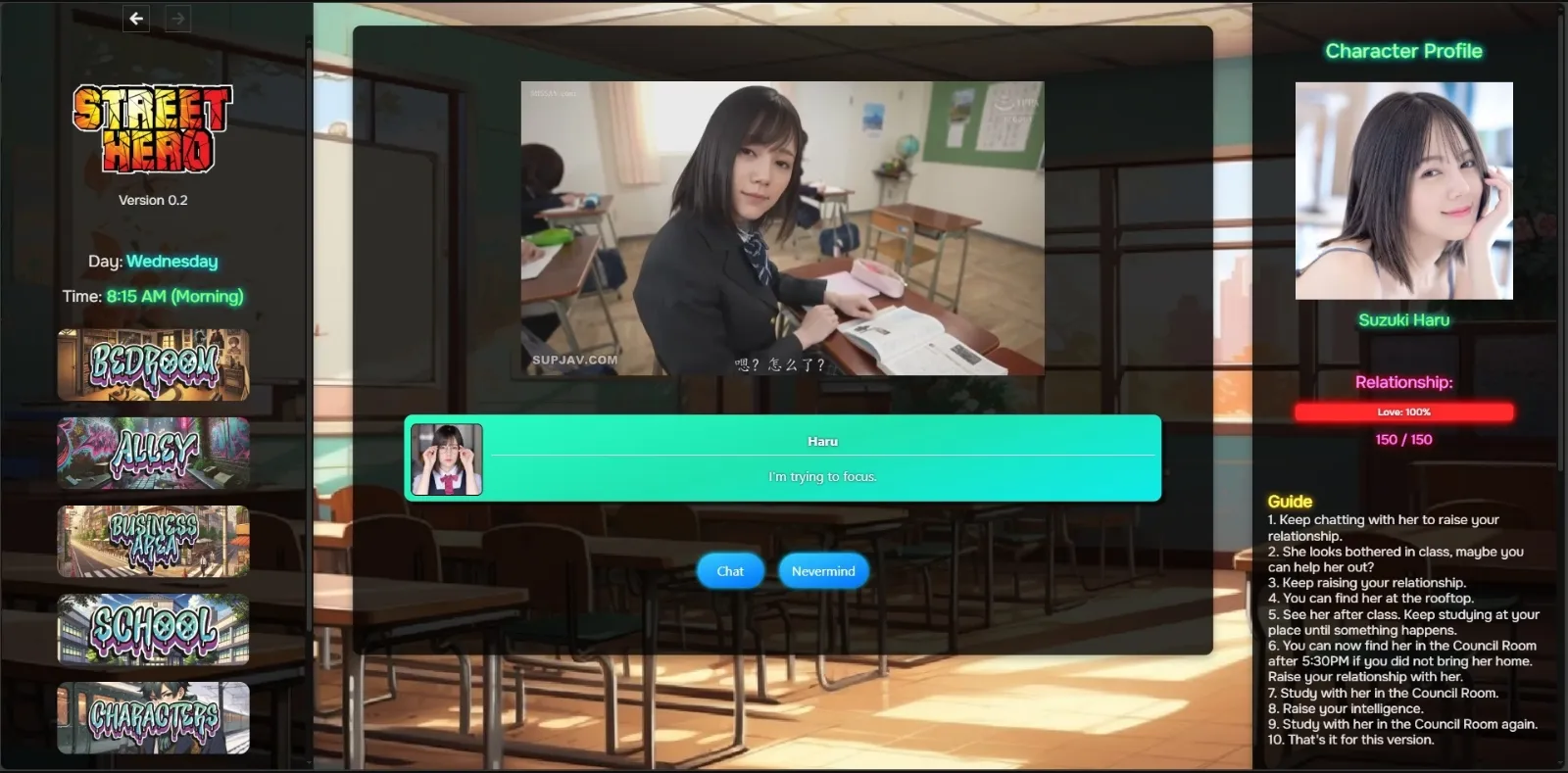 HTML Street Hero [v0.4a] [Safriscoffi] | Free Adult Games