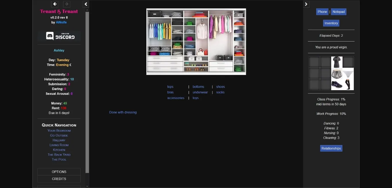 HTML Tenant & Tenant [v0.4.2c] [AWolfe] | Free Adult Games