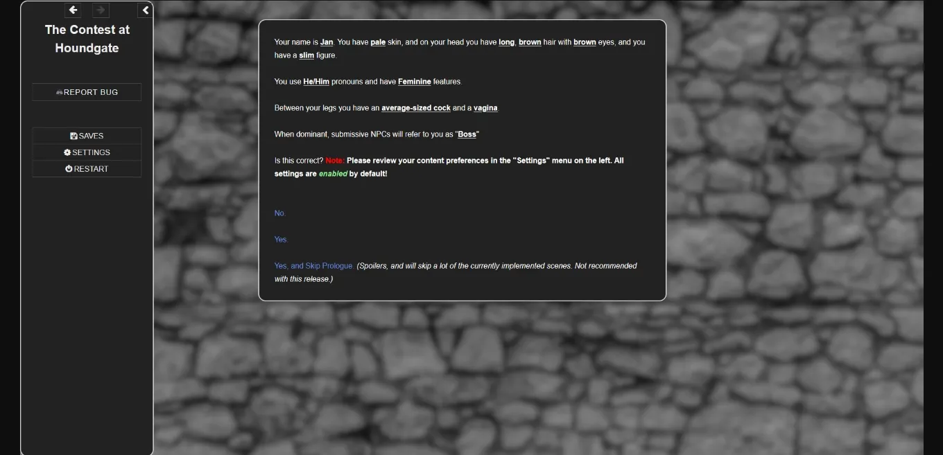HTML The Contest at Houndgate [v2.5 Hotfix 1] [EroFlair] | Free Adult Games