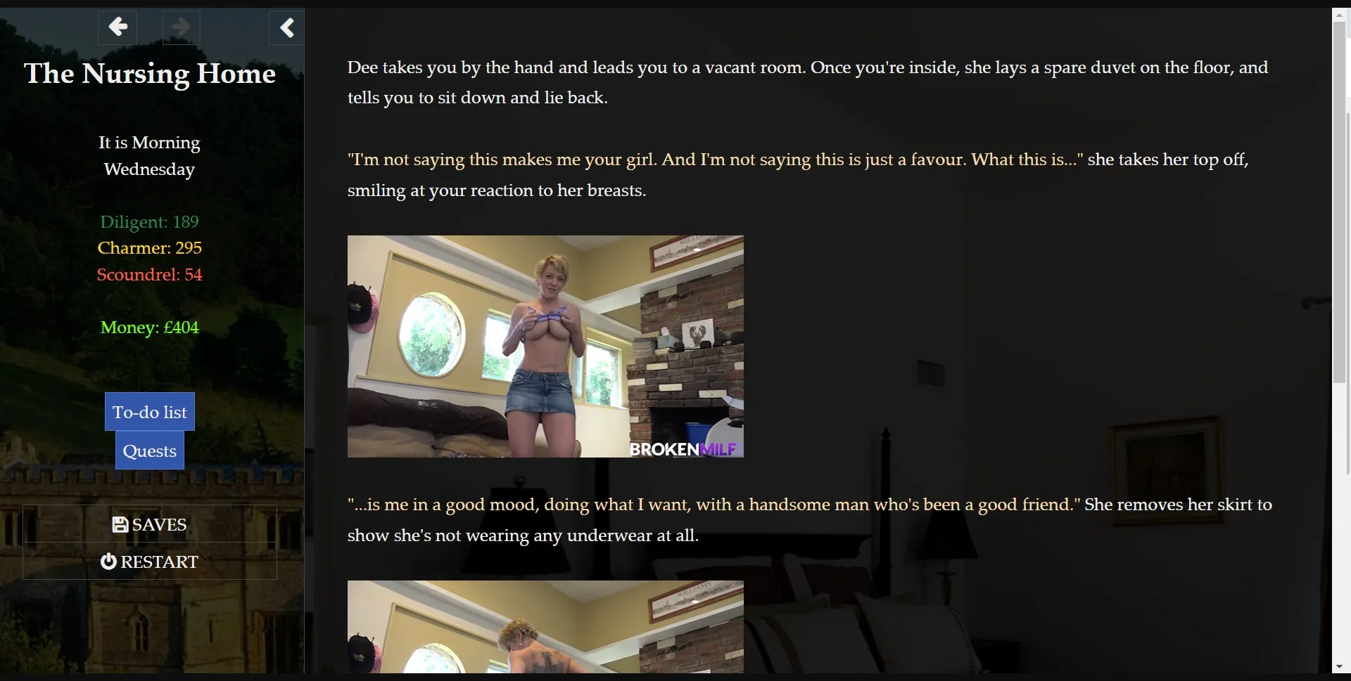 HTML The Nursing Home [v0.3] [Scrungly Games] | Free Adult Games