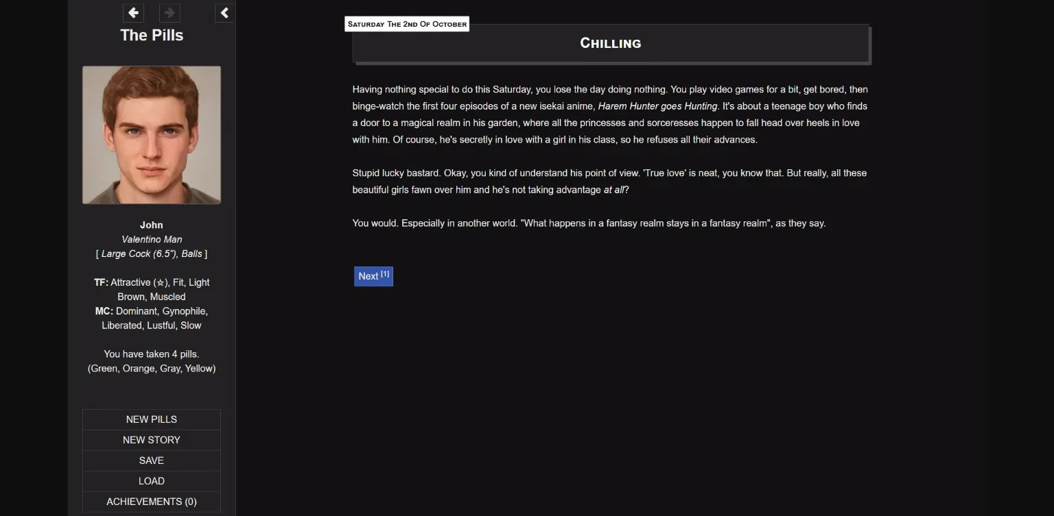 HTML The Pills [v0.5.5] [MChapeau] | Free Adult Games