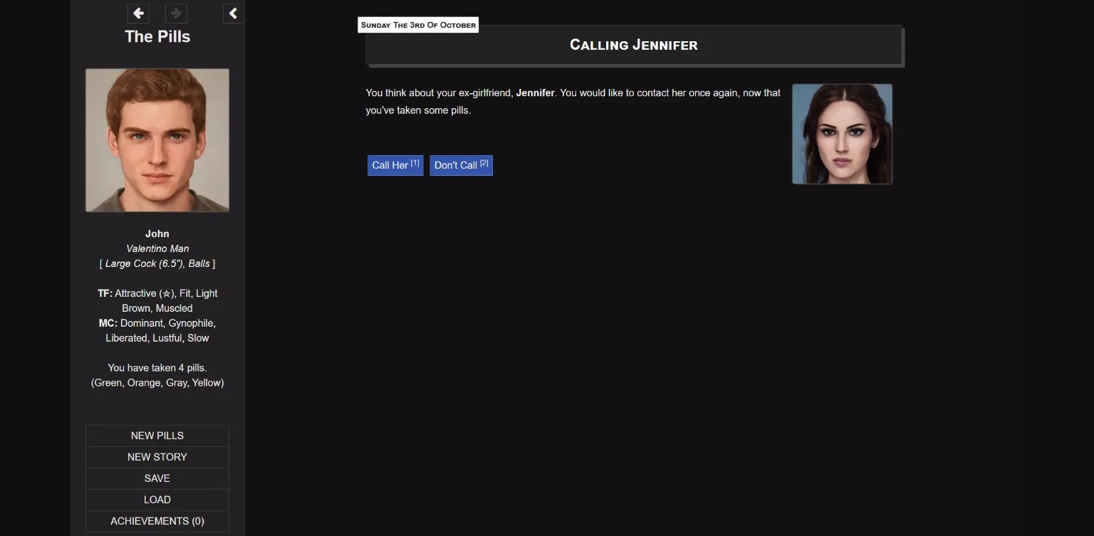 HTML The Pills [v0.5.5] [MChapeau] | Free Adult Games