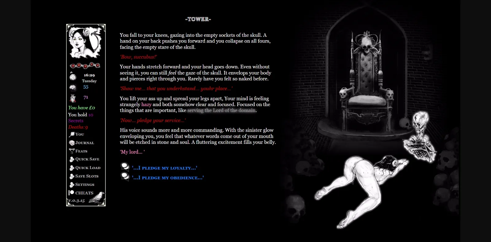 HTML Transylvania [v0.5.14] [XFiction] | Free Adult Games