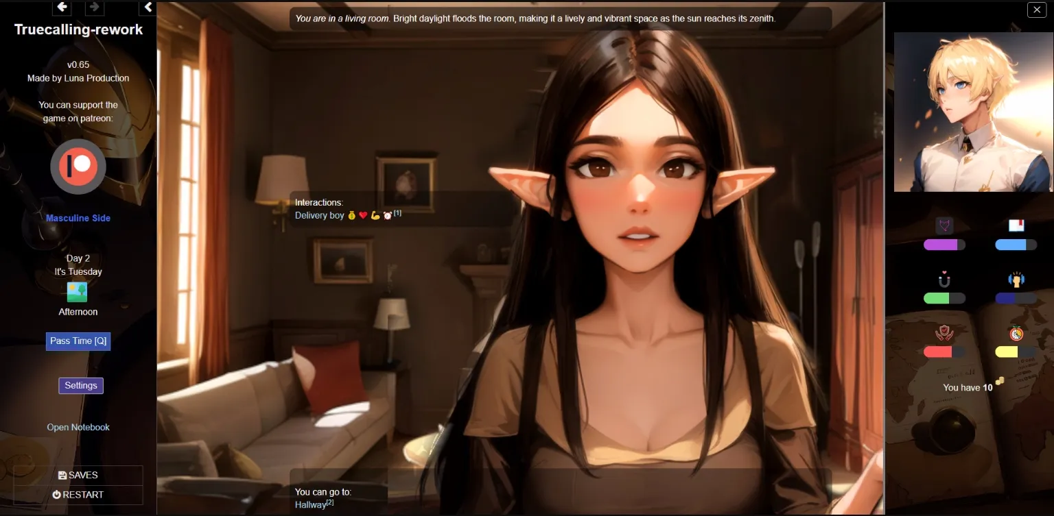 HTML Truecalling-rework [v0.65 Bugfix] [Luna Production] | Free Adult Games