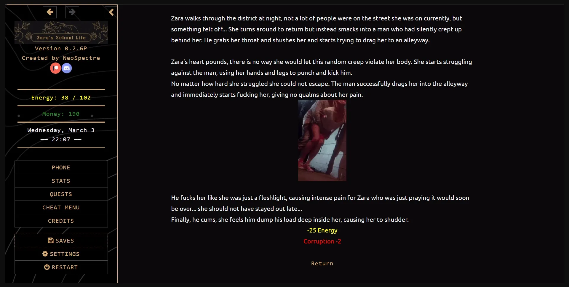 HTML Zara's School Life [v0.96] [NeoSpectre] | Free Adult Games