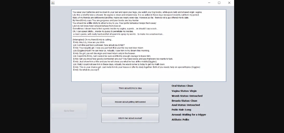 Java Abandoned MyFemDiary [Demo] [LeonsCourage] | Free Adult Games
