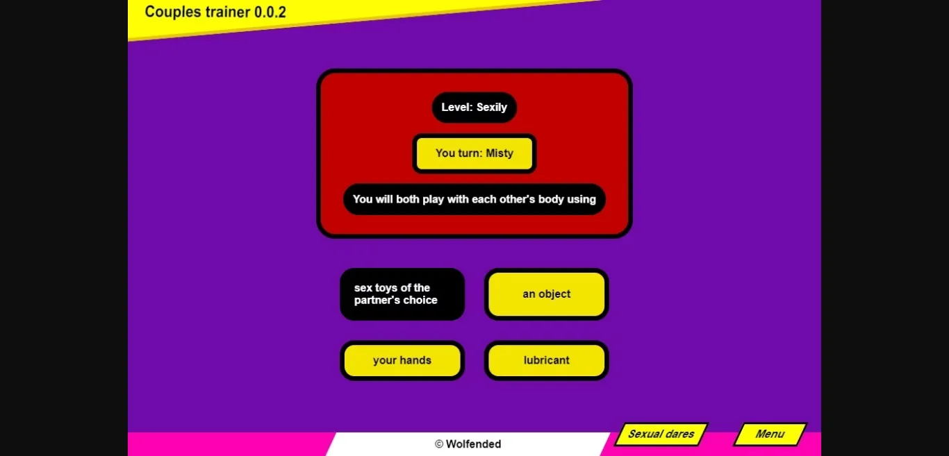 Others Completed Couples Trainer [v0.0.8] [Wolfended] | Free Adult Games
