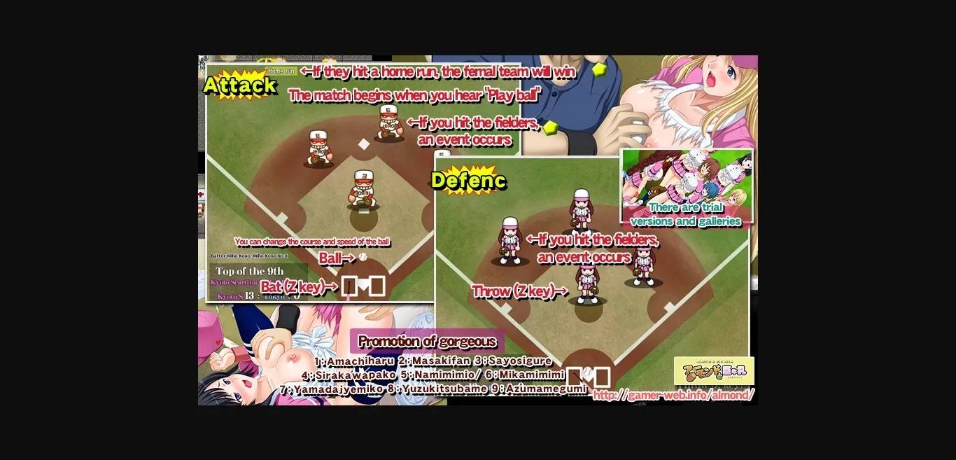 Others Completed Violation baseball - Tokyo Teranodon vs Kyoto Scartina Girls [Almonds & Milk] | Free Adult Games