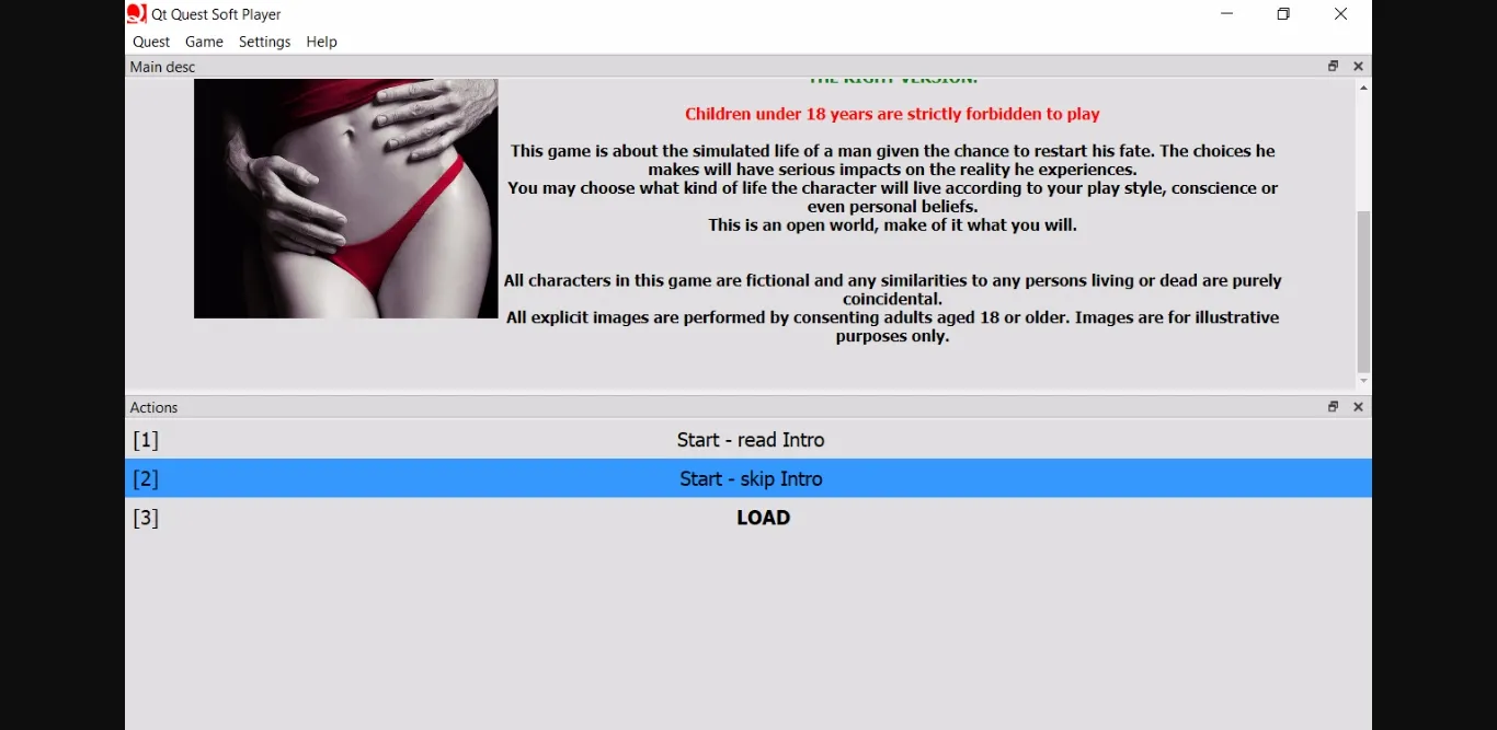 QSP Clean Slate [v1.1.4] [mugwump] | Free Adult Games