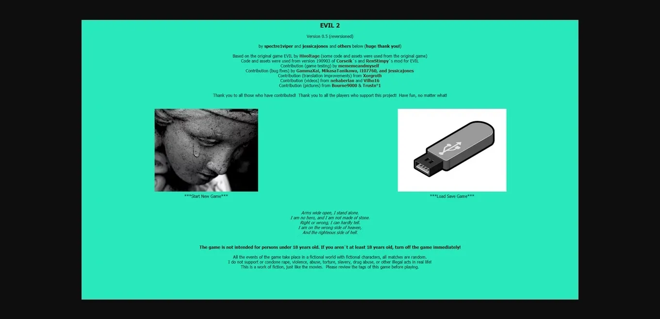 QSP Evil 2 [v0.74] [community project] | Free Adult Games