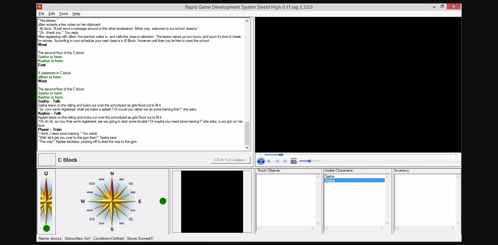 RAGS Abandoned Shield High [v0.11] [Pudding Games] | Free Adult Games