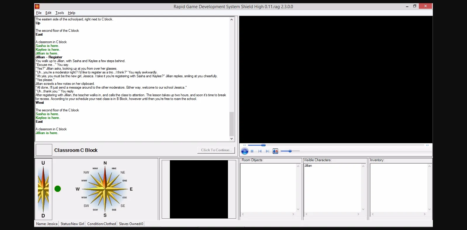 RAGS Abandoned Shield High [v0.11] [Pudding Games] | Free Adult Games