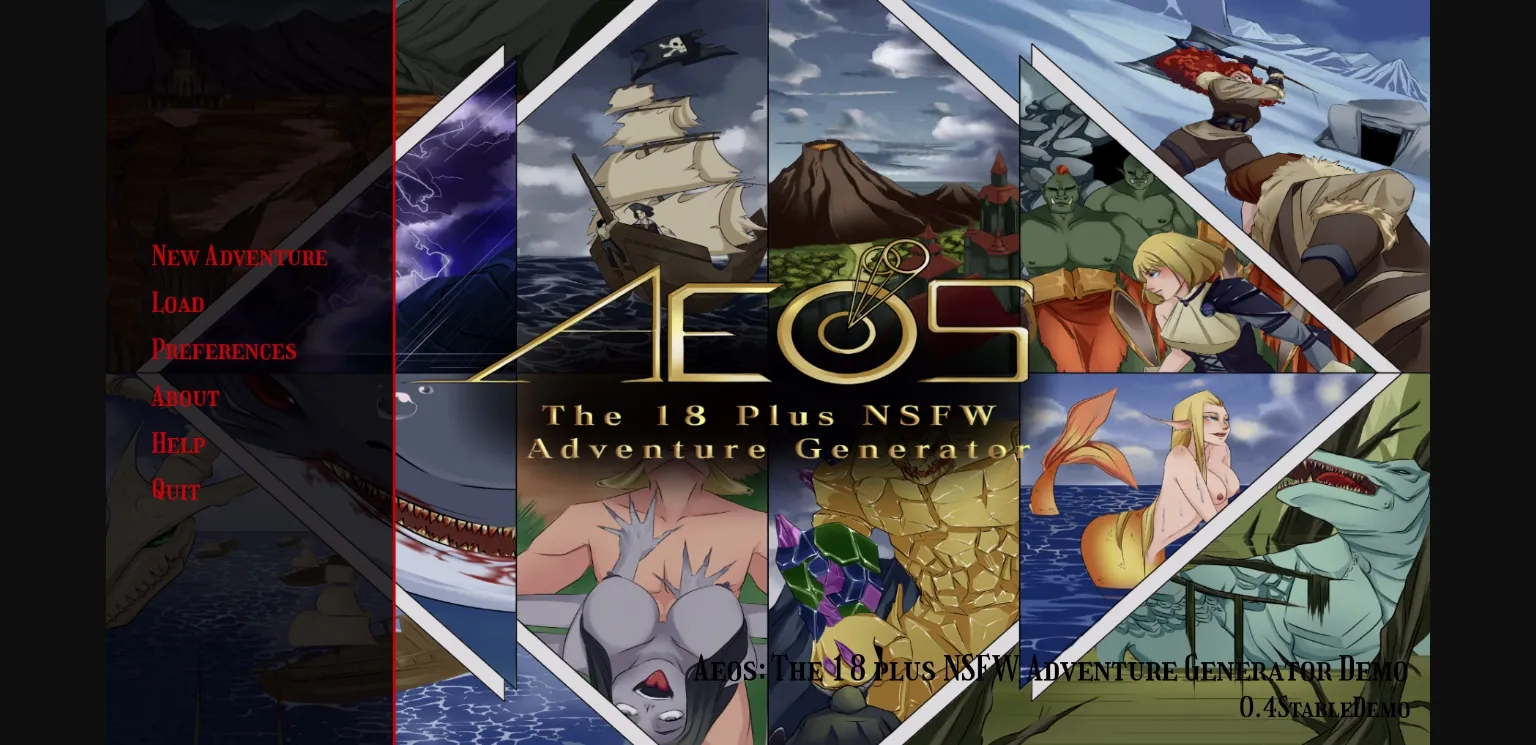 Ren'Py Abandoned Aeos  The NSFW Adventure Generator [v0.4 Demo] [DergeProductions] | Free Adult Games