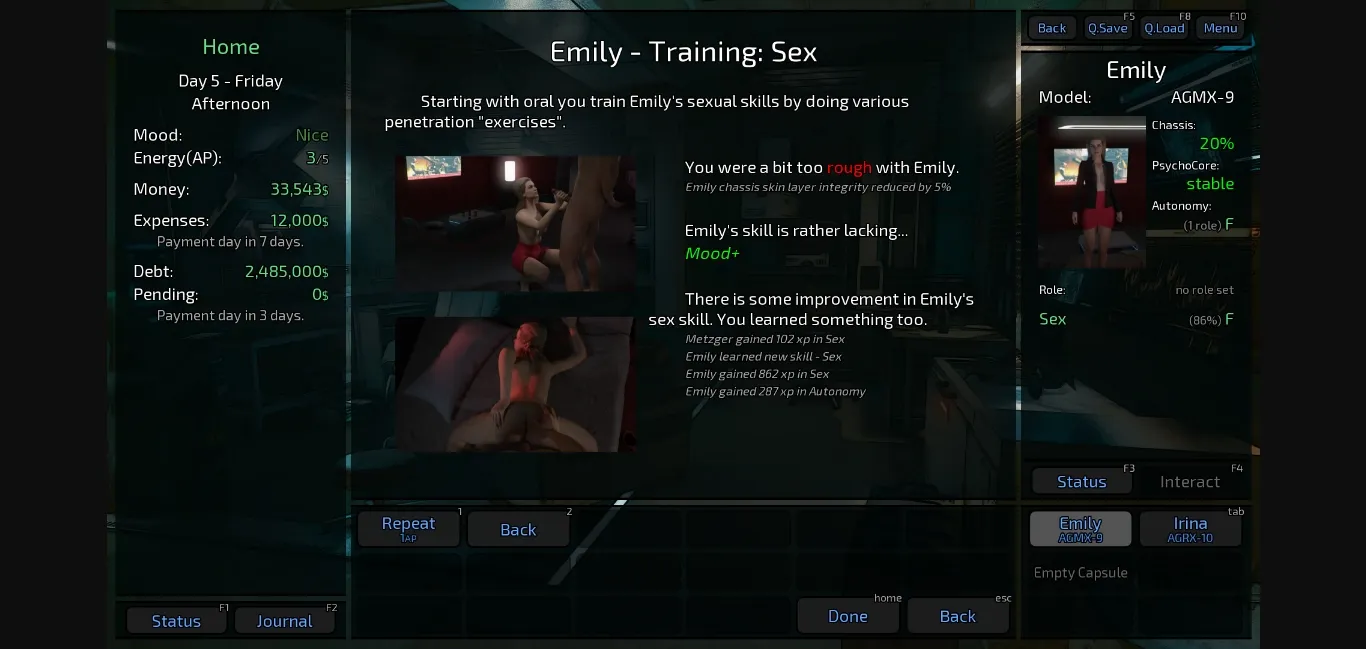 Ren'Py Abandoned Defective Sexbot Chop Shop [v0.4.1] [Radnor] | Free Adult Games