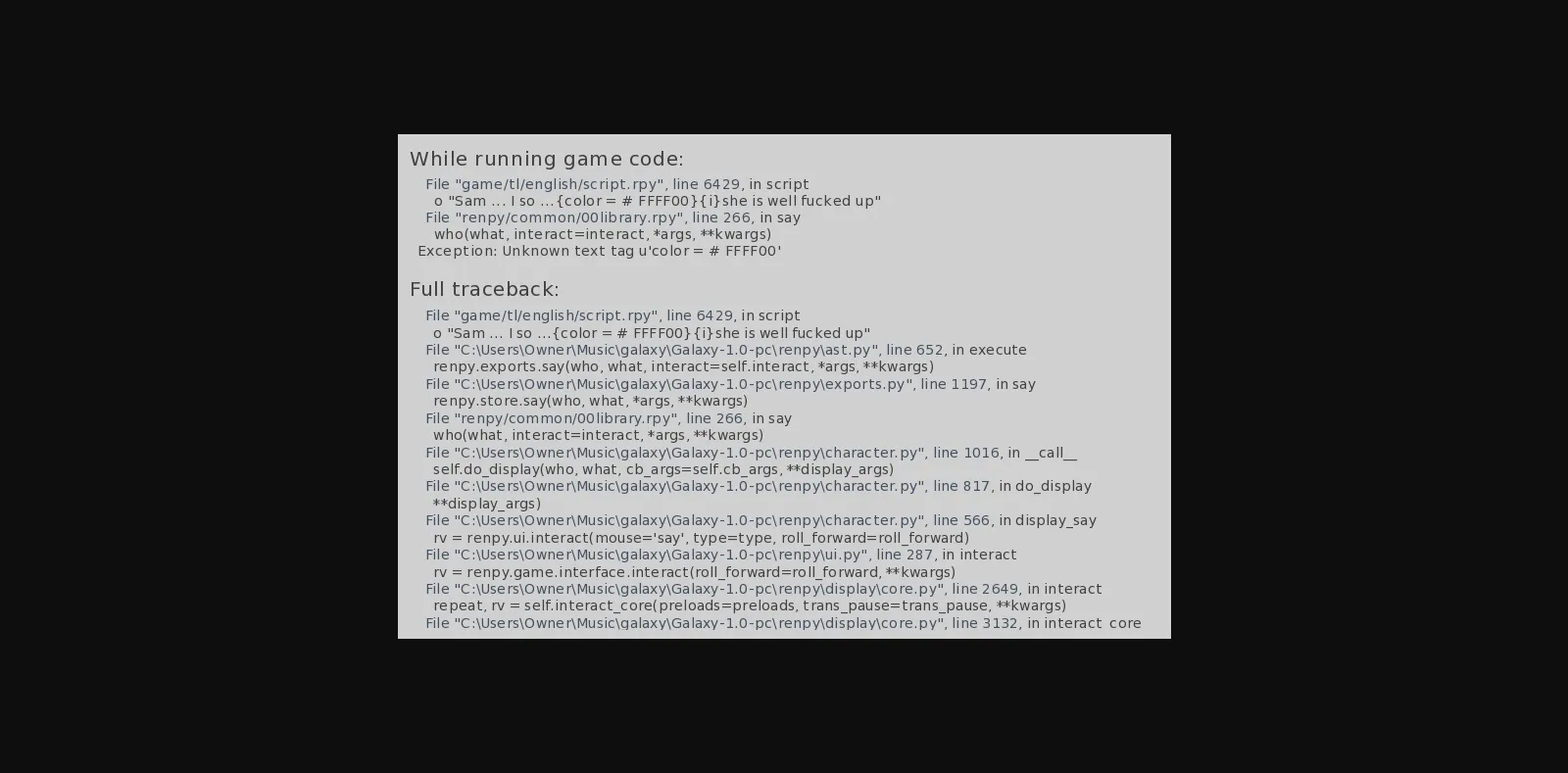 Ren'Py Abandoned Galaxy [v1.4] [Viperr] | Free Adult Games