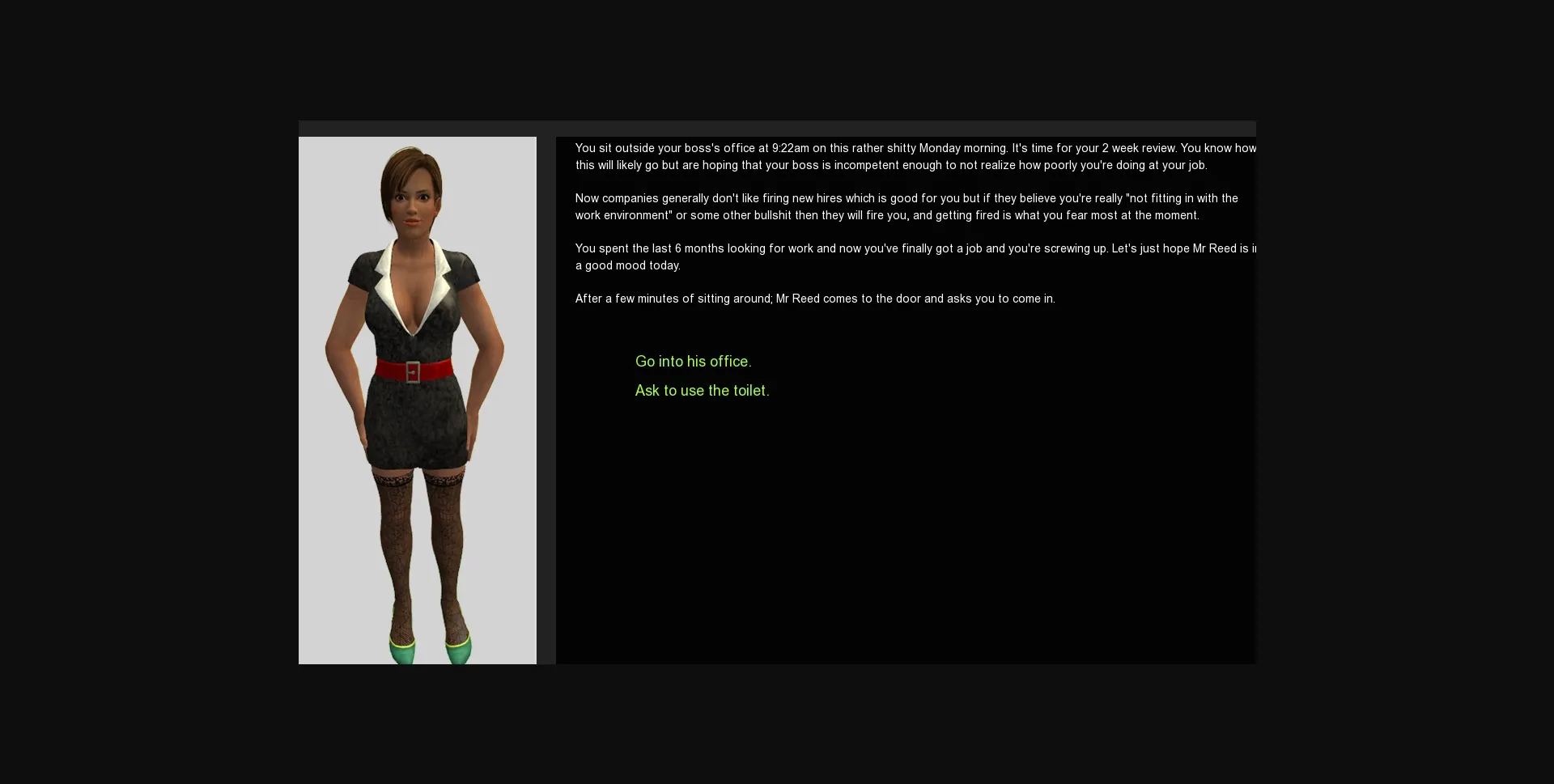 Ren'Py Abandoned Jane, The Office Slut [v0.4.0] [Conernsfw] | Free Adult Games