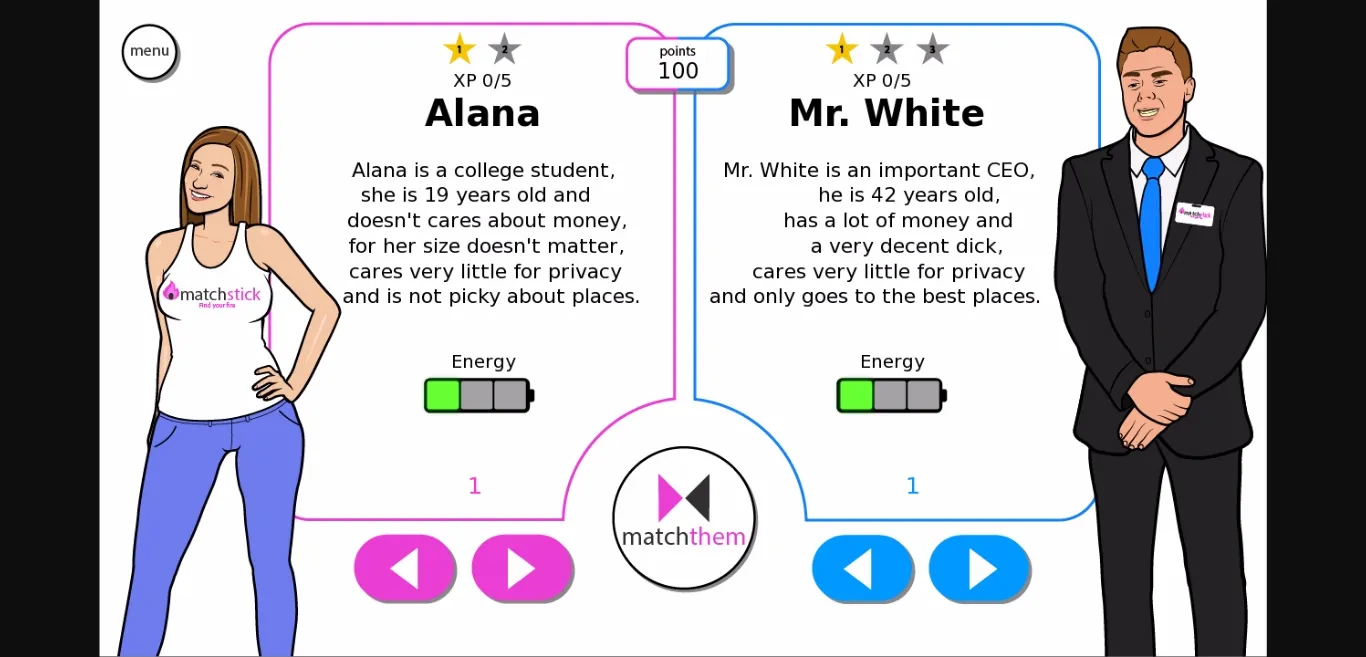 Ren'Py Abandoned MatchThem [v0.0182 Beta] [MrDeadbird] | Free Adult Games