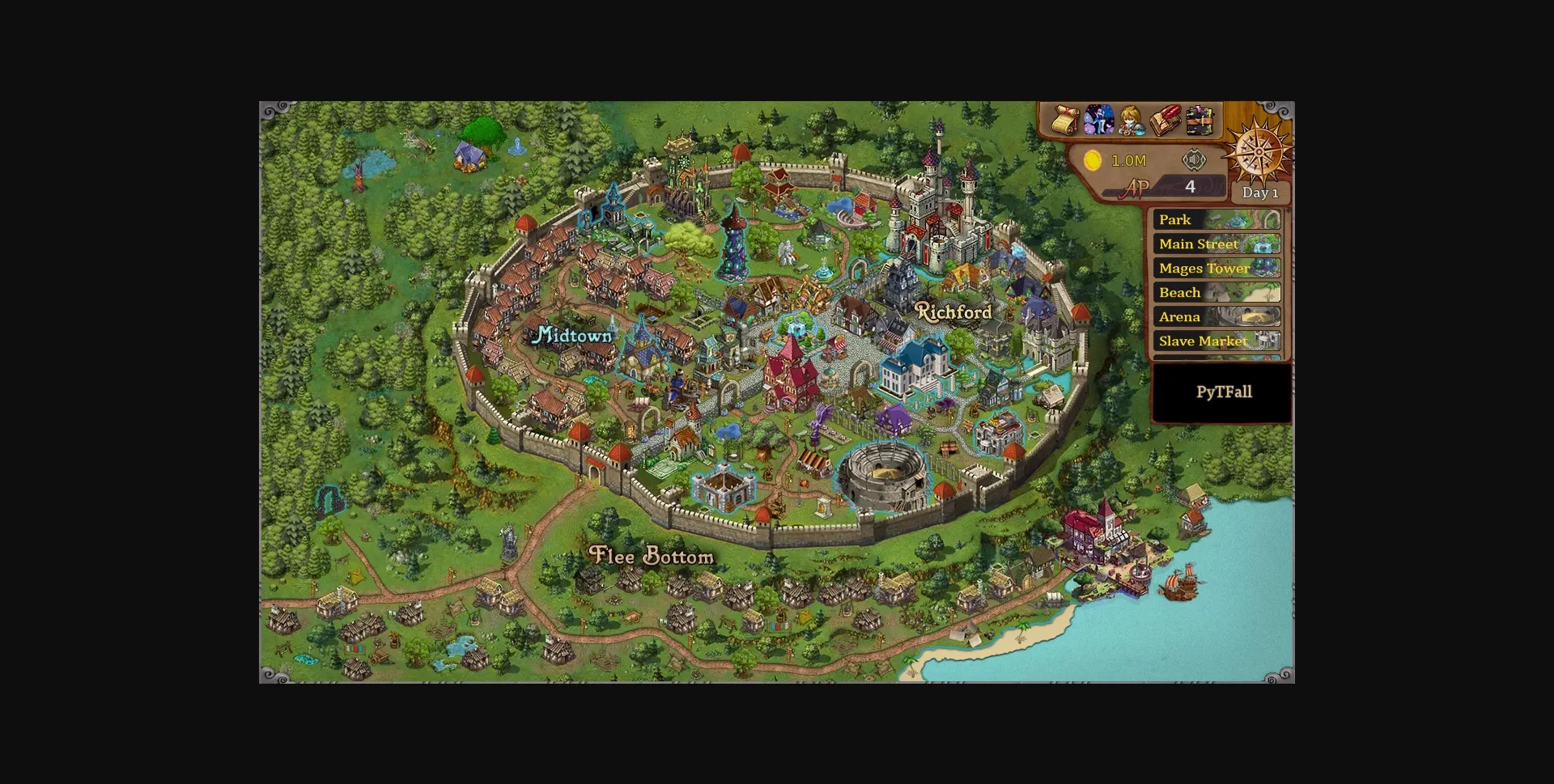 Ren'Py Abandoned PyTFall [v0.72 Beta] [Xela] | Free Adult Games