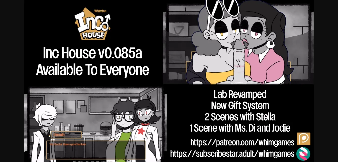 Ren'Py Inc House [v0.085a] [Whimfu1] | Free Adult Games