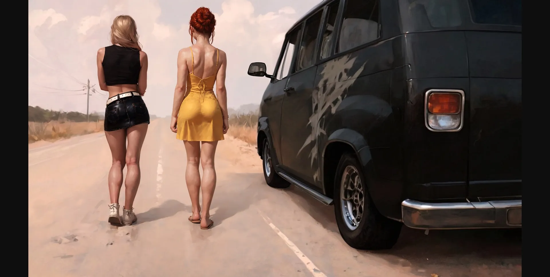 Ren'Py Three and One  The Cursed Mansion [v0.161] [Man from icecream van] | Free Adult Games