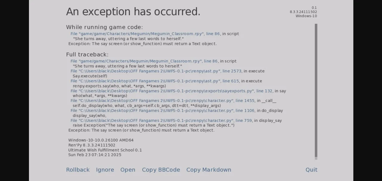 Ren'Py Ultimate Wish Fulfillment School [v0.1] [SilenceOfTheNight] | Free Adult Games