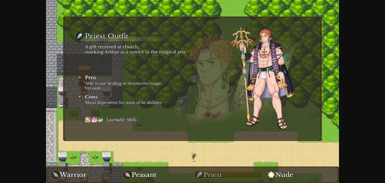 RPGM Arthur's Quest Between the Big Sword and the Bara Spirits [Demo] [Male Doll] | Free Adult Games