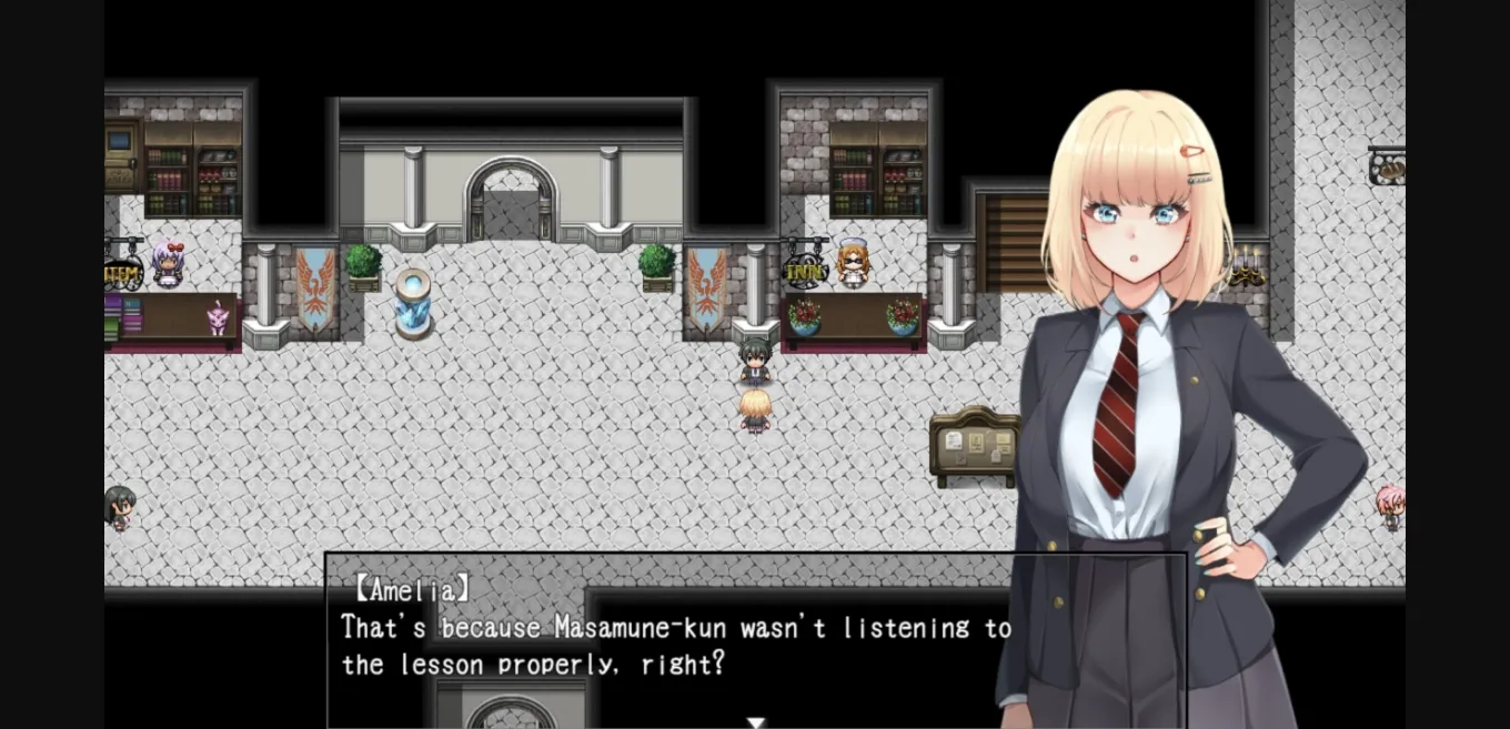 RPGM Completed Amelia Blanchette Falls Over and Over Again [v1.22] [AVANTGARDE] | Free Adult Games