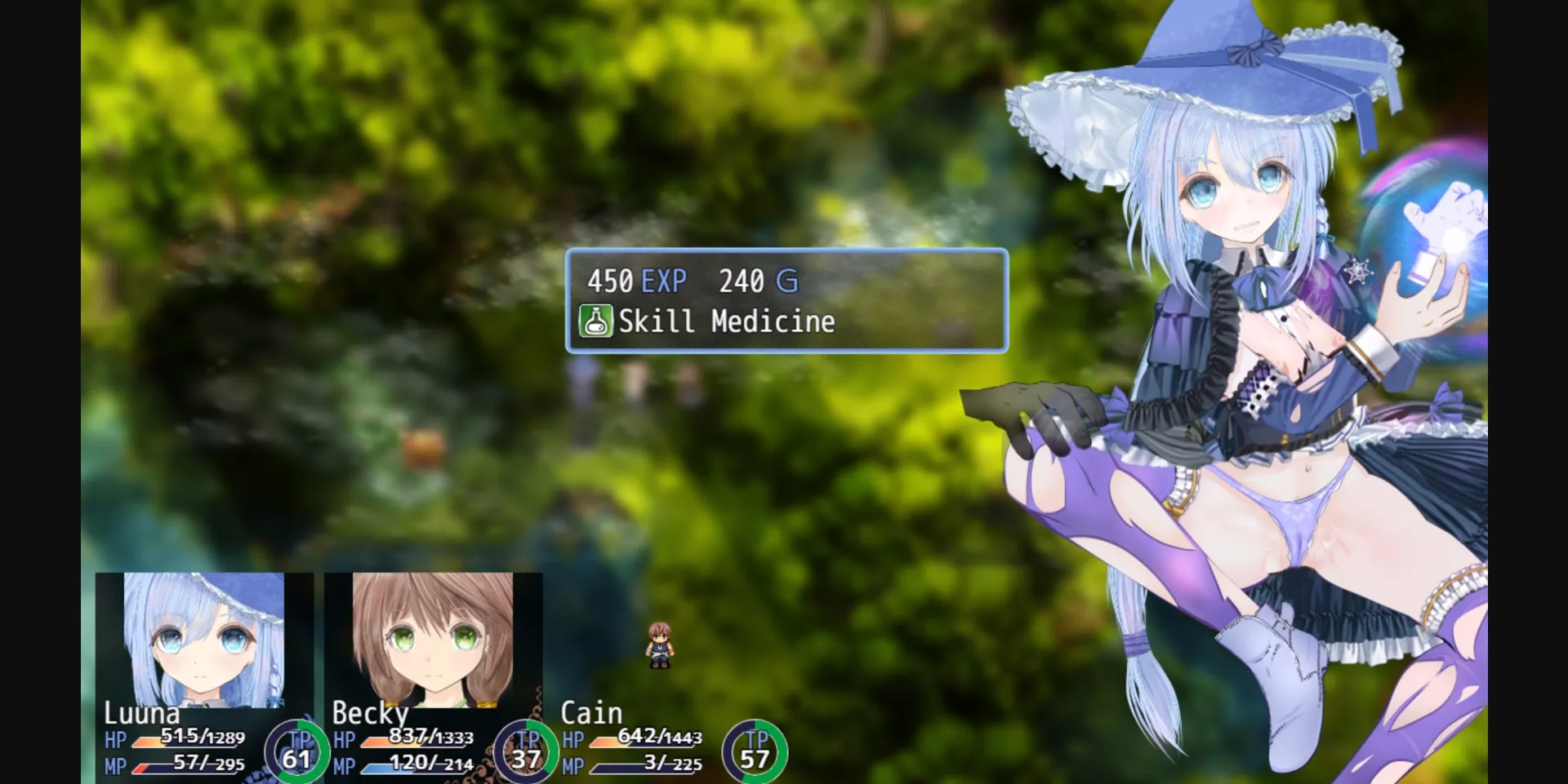 RPGM Completed Blue Mage Luna [v1.6] [Doujin Circle Gyu] | Free Adult Games