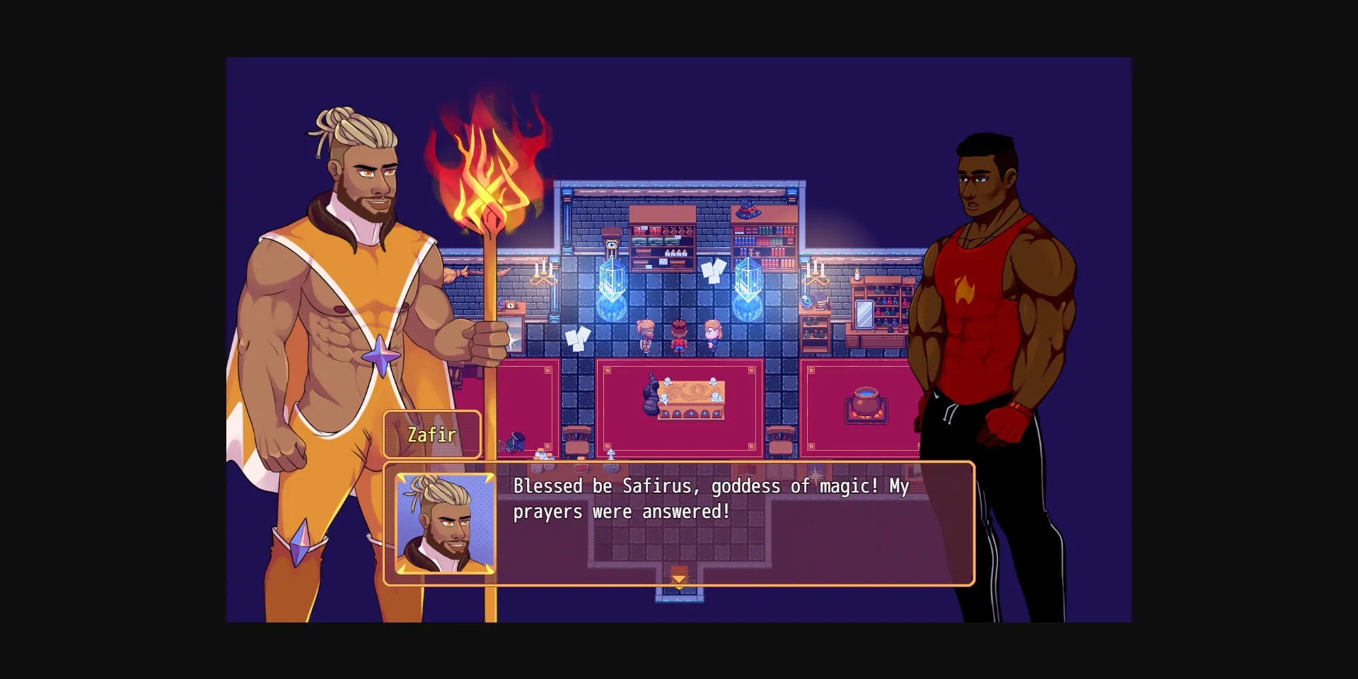 RPGM Completed Burning Horns - A Bara Isekai JRPG [v1.0.6b] [Male Doll] | Free Adult Games